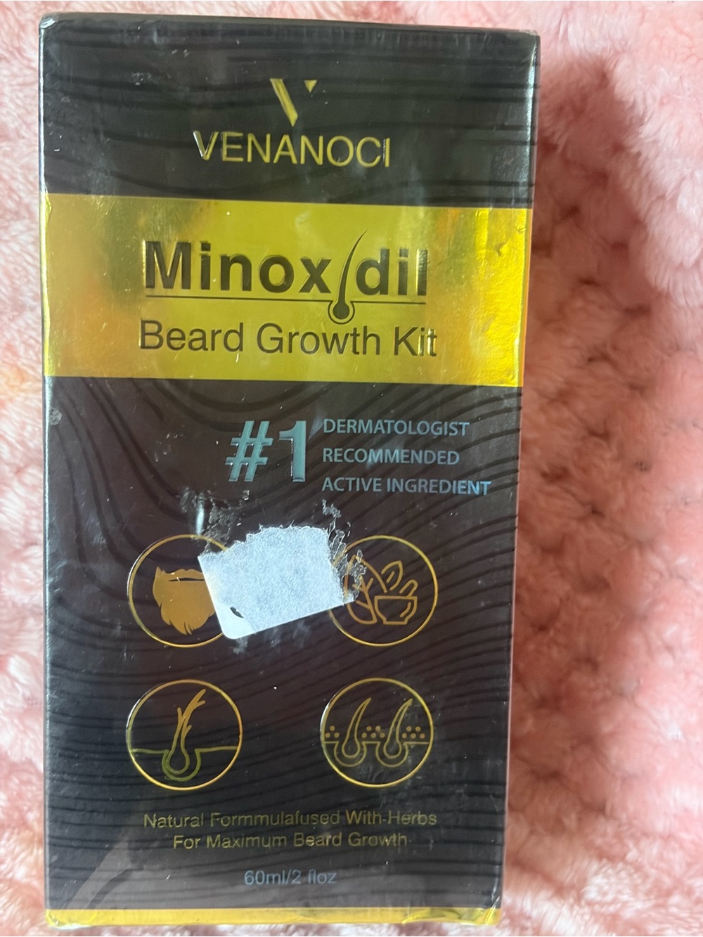 5% Minoxidil for Men Beard Growth Kit: Venanoci Hair Regrowth Oil